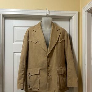 PIONEER Men's Beige Corduroy Jacket